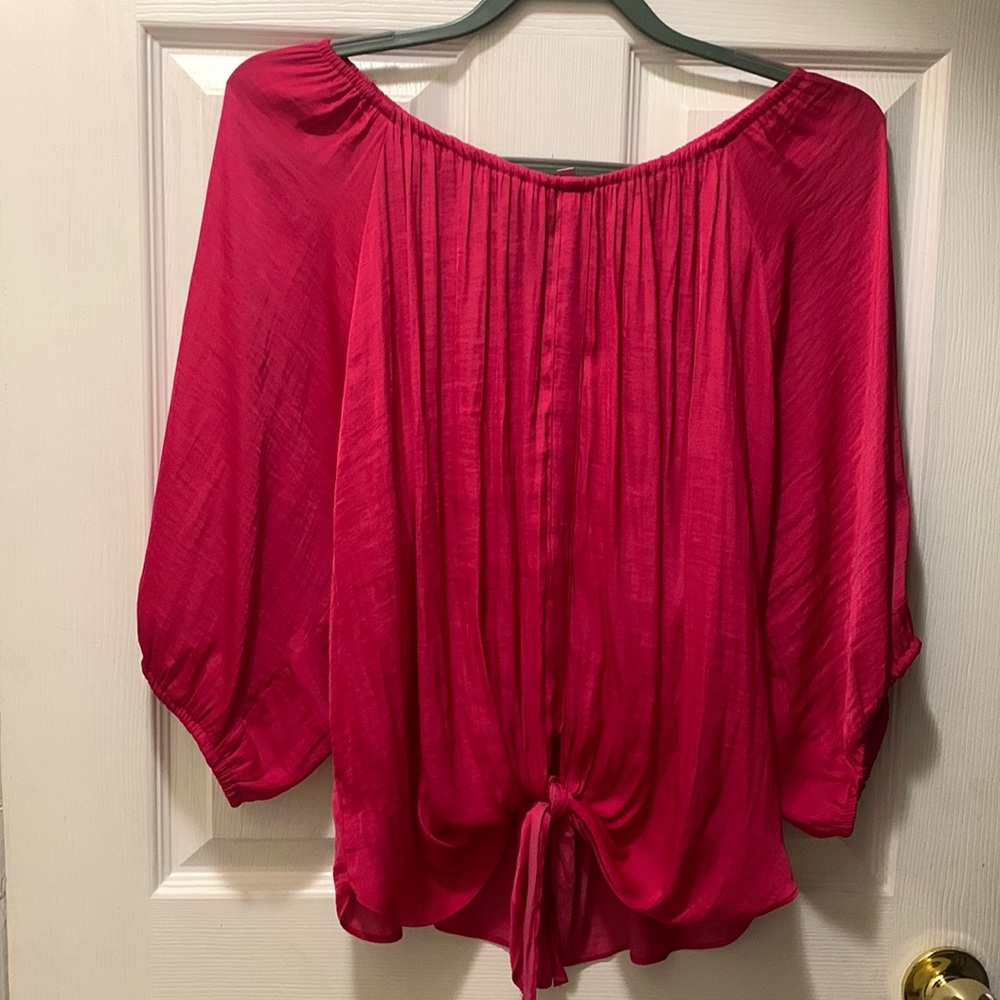 Jennifer Lopez Hot Pink Blouse